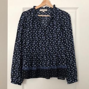 Long sleeve peplum top